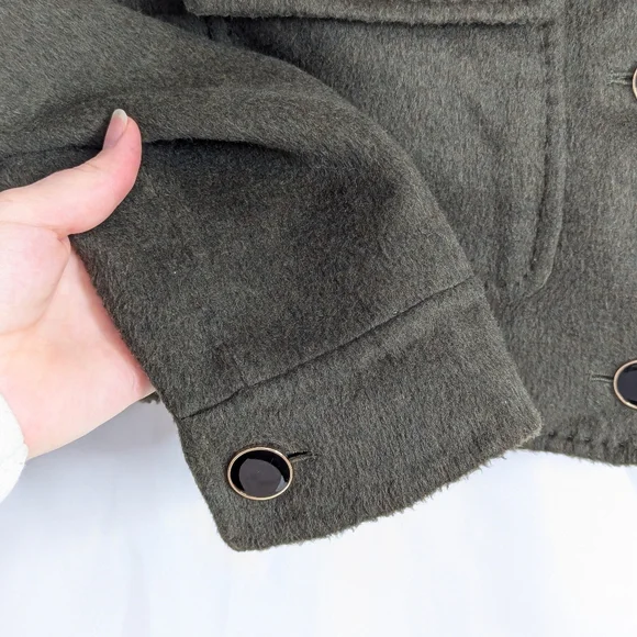 House Of Harlow Cropped Wool Blend Jacket Coat - Size Small - Picture 4 of 8